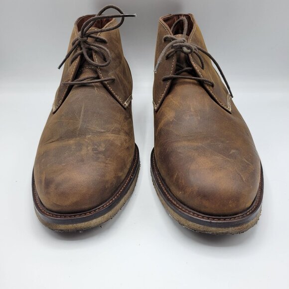 Johnston Muphy Copeland Chukka Leather Ankle Boots 11.5 M Brown - Picture 4 of 16